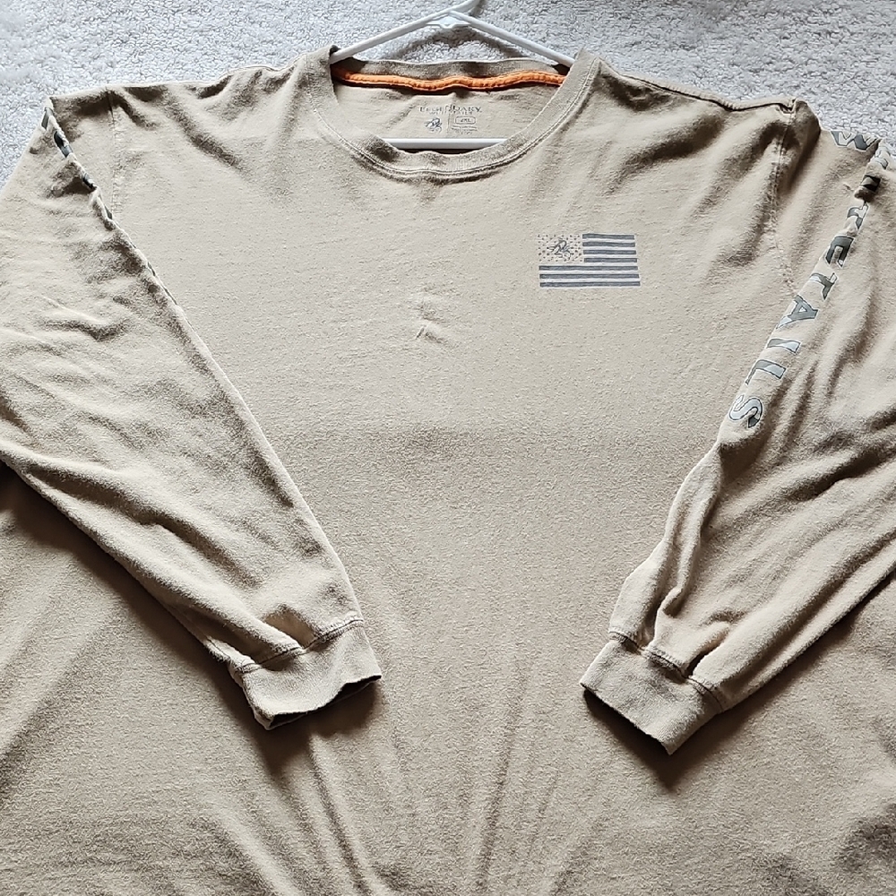 Legendary Whitetails Tan Long Sleeve Tee with Crew Neck